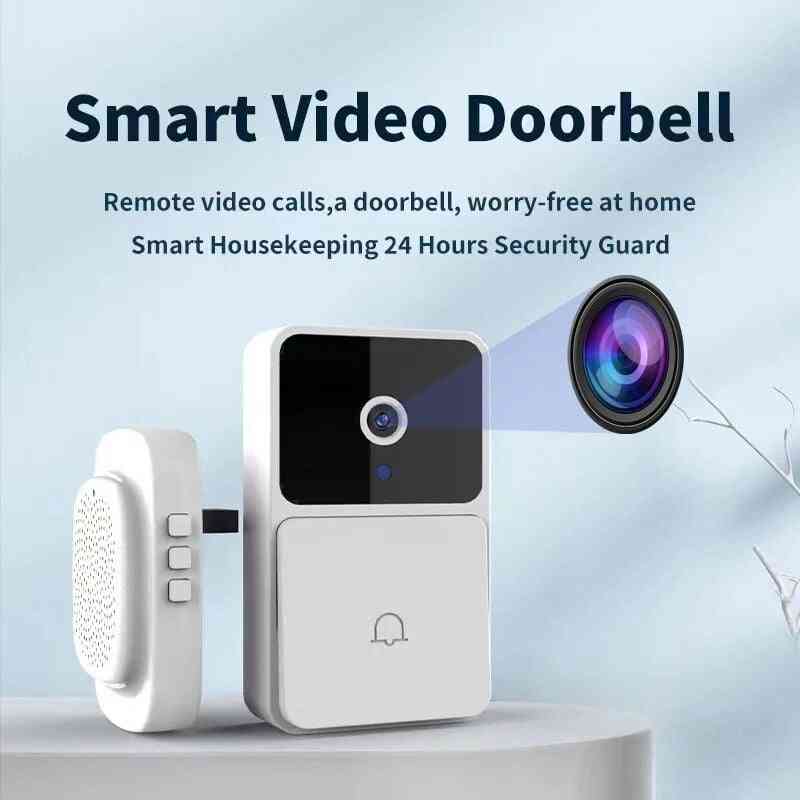 Secure your home with our WiFi Video Doorbell Camera. Featuring HD video, night vision, and two-way intercom, monitor visitors from anywhere. Voice change option adds an extra layer of privacy. Easy wireless setup