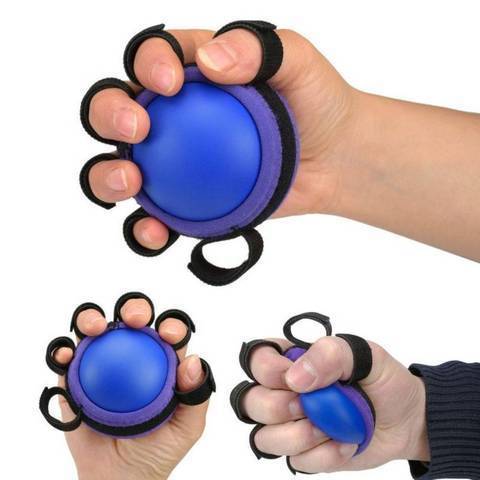 Five finger fixed grip ball