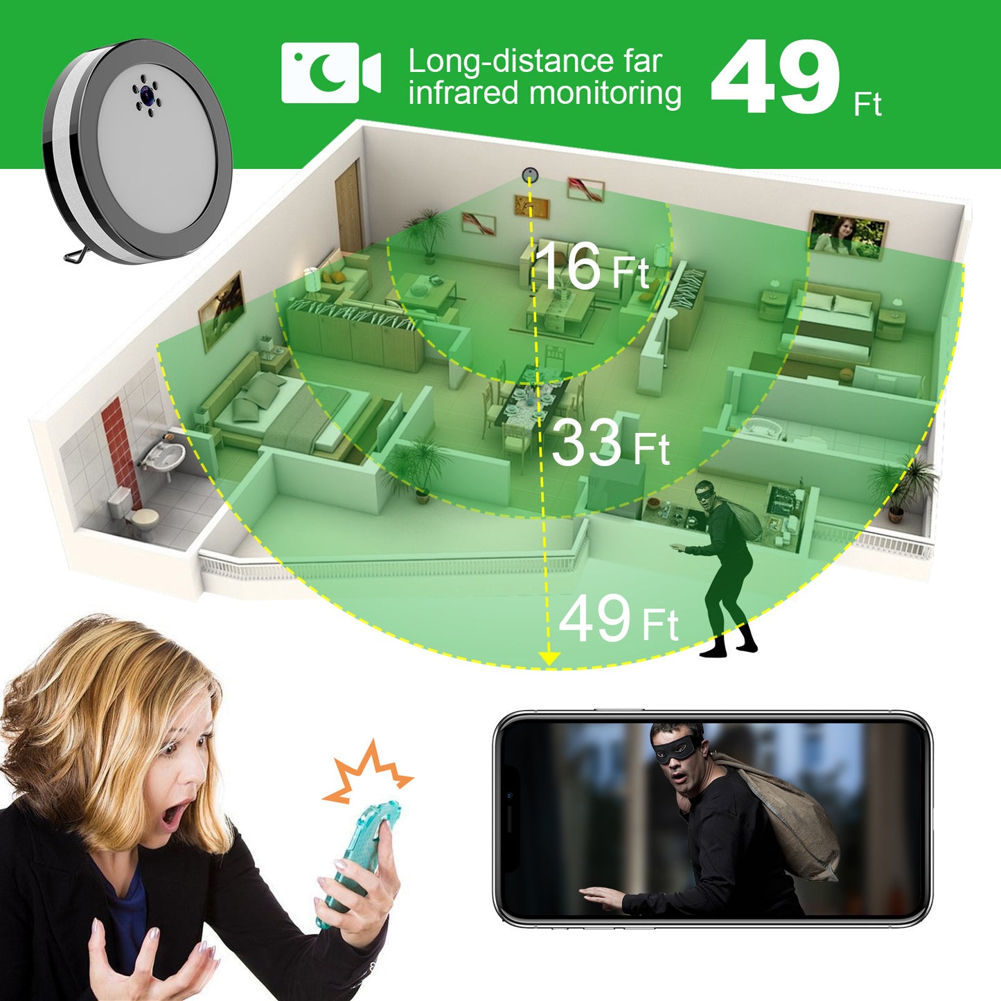 Night Vision Security Camera with Voice: 24/7 Protection for Your Home