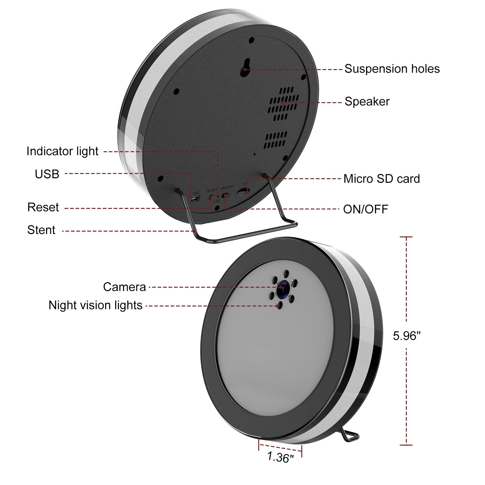 Indoor/Outdoor Security Camera with Voice: Versatile Surveillance for Any Location