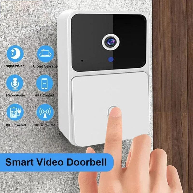 Upgrade your smart home with our WiFi Video Doorbell. HD clarity, night vision, and unique voice change feature for added security. Two-way audio for seamless communication. Wireless and easy to install.