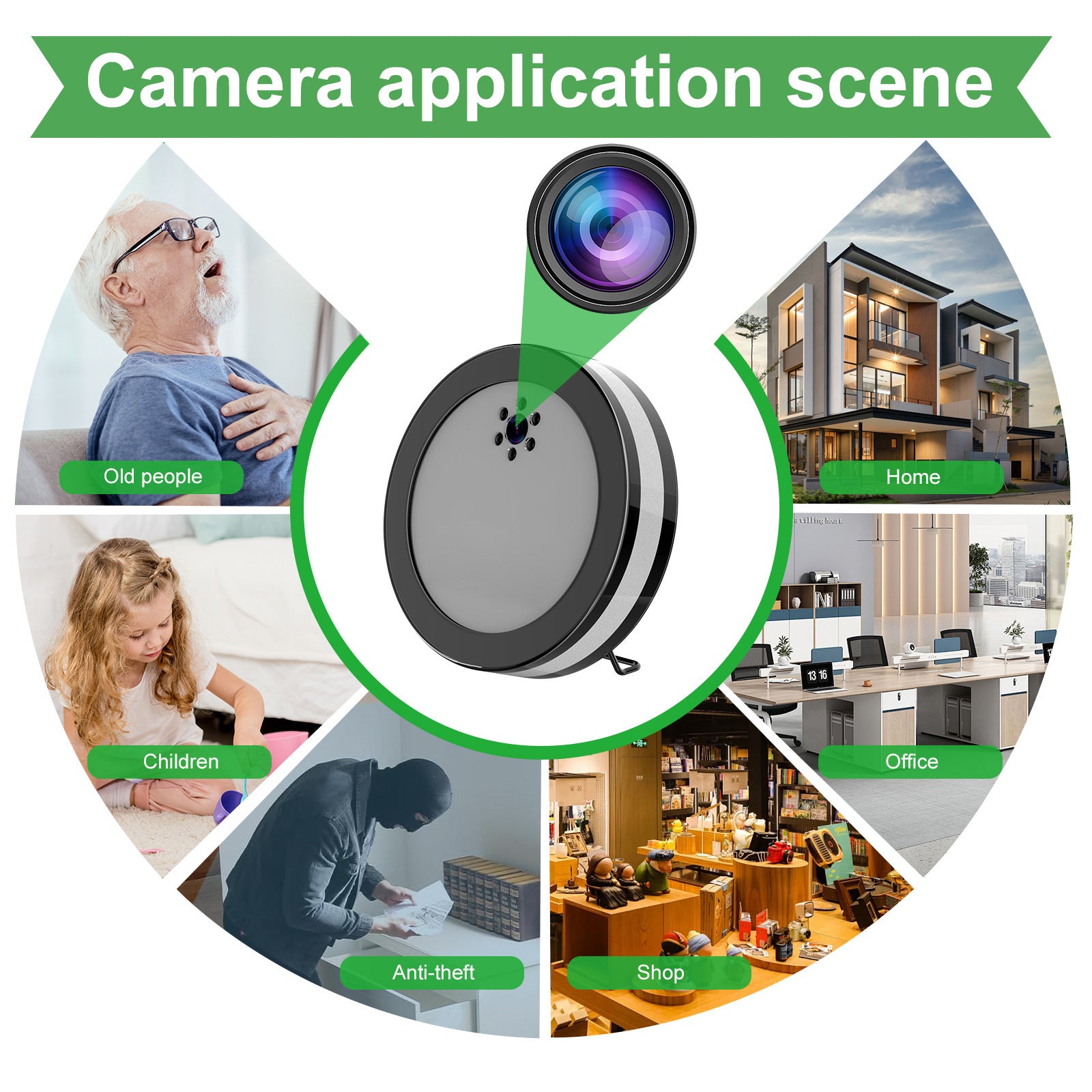 Wireless Security Camera with Two-Way Audio: Talk to Visitors & Deter Intruders